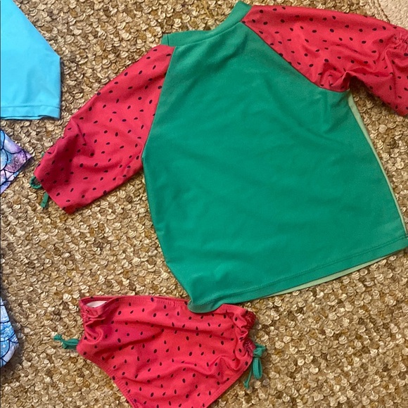 Blue and Red Rashguard Swim Set - Picture 3 of 5